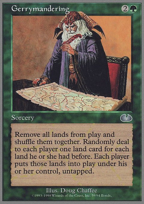 Gerrymandering, Unglued #59, Magic: The Gathering card