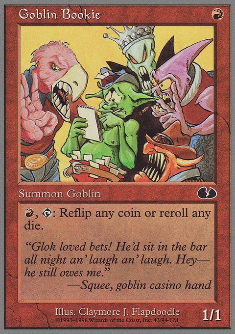Goblin Bookie, Unglued #43, Magic: The Gathering card