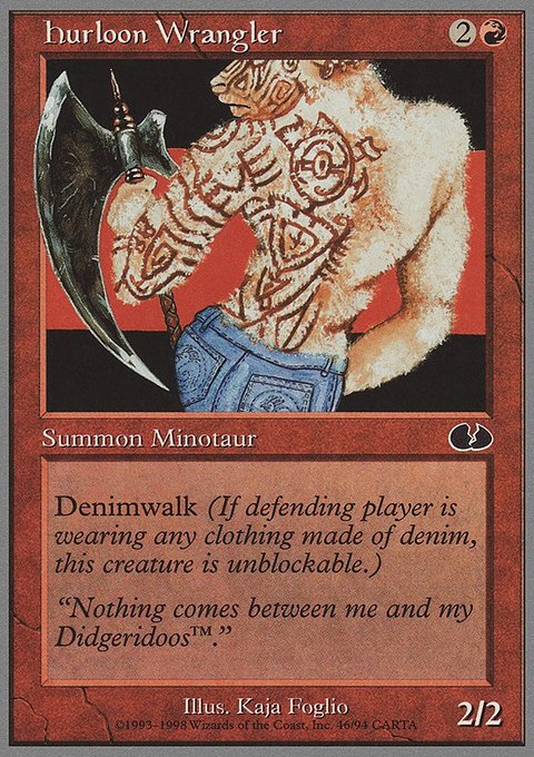Hurloon Wrangler, Unglued #46, Magic: The Gathering card