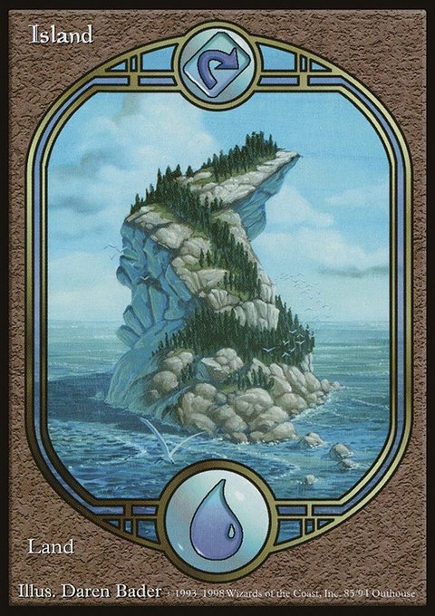 Island, Unglued #85, Magic: The Gathering card