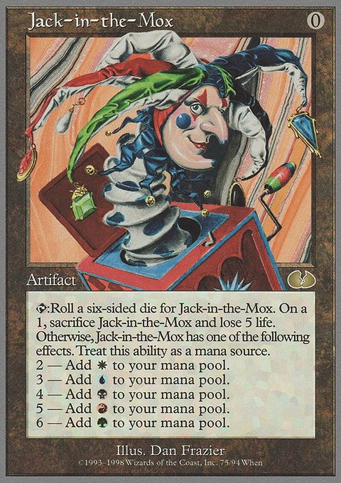 Jack-in-the-Mox, Unglued #75, Magic: The Gathering card