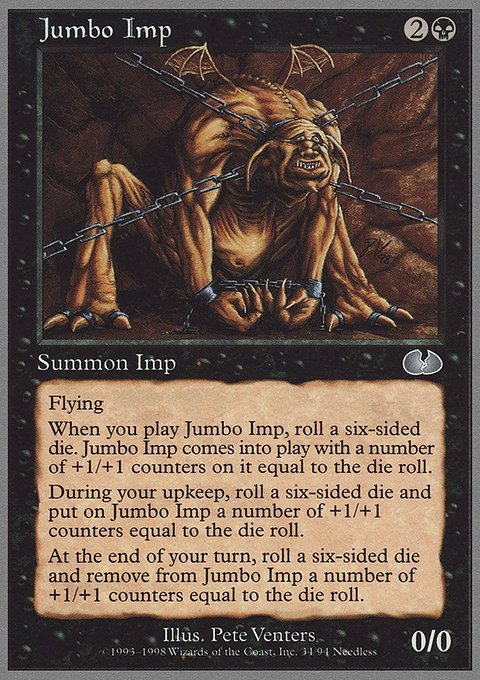 Jumbo Imp, Unglued #34, Magic: The Gathering card