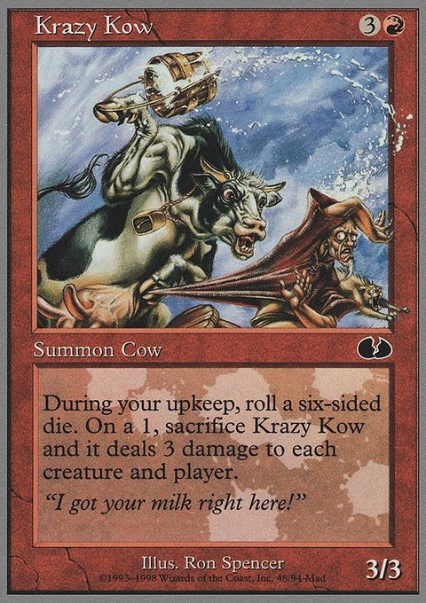 Krazy Kow, Unglued #48, Magic: The Gathering card