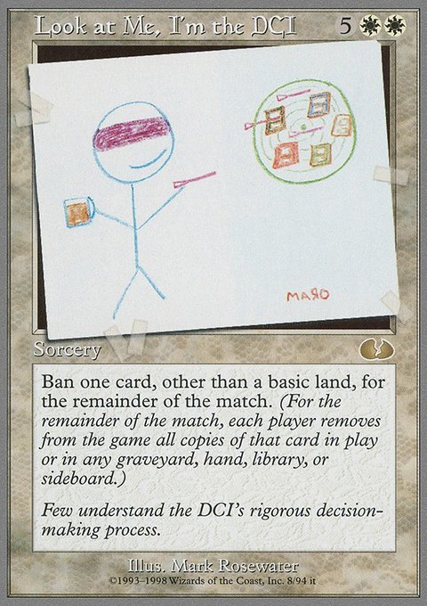 Look at Me, I'm the DCI, Unglued #8, Magic: The Gathering card