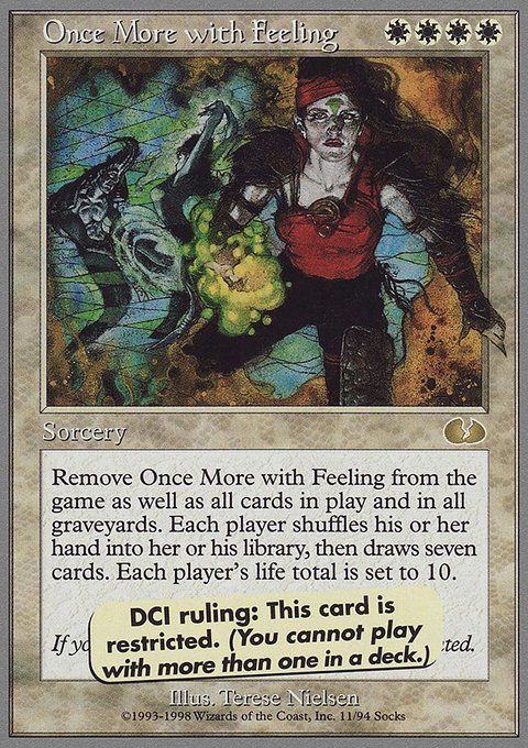 Once More with Feeling, Unglued #11, Magic: The Gathering card