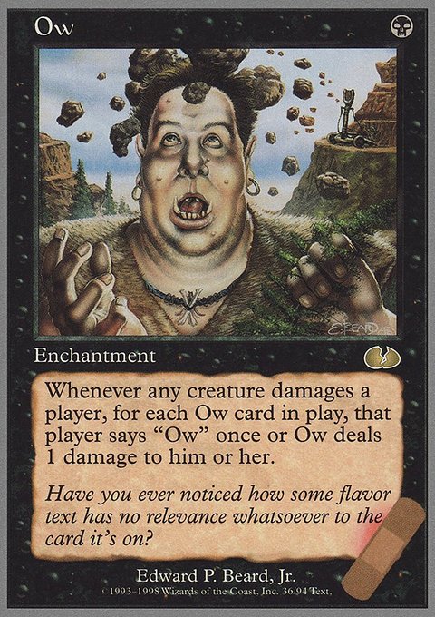Ow, Unglued #36, Magic: The Gathering card