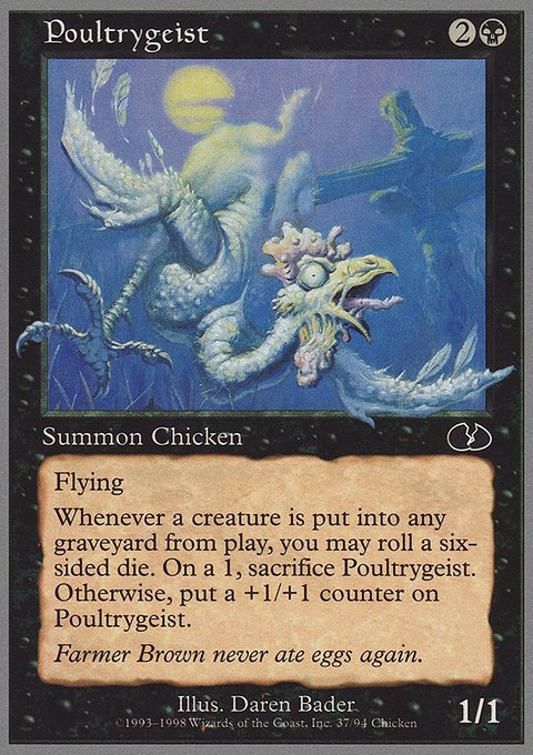 Poultrygeist, Unglued #37, Magic: The Gathering card