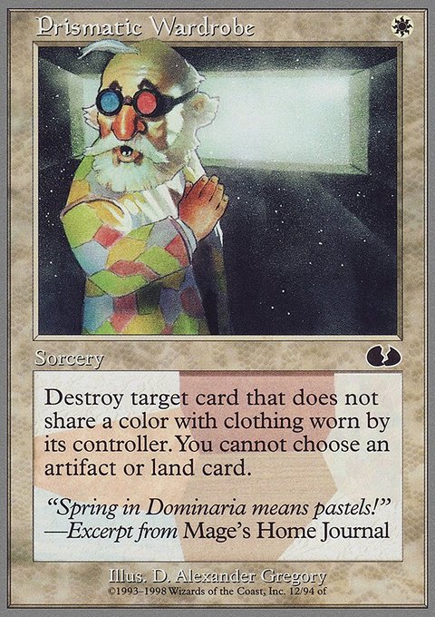 Prismatic Wardrobe, Unglued #12, Magic: The Gathering card