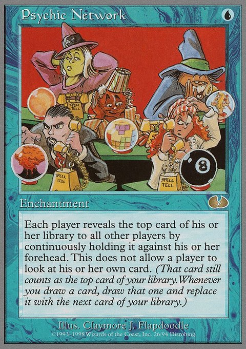Psychic Network, Unglued #26, Magic: The Gathering card