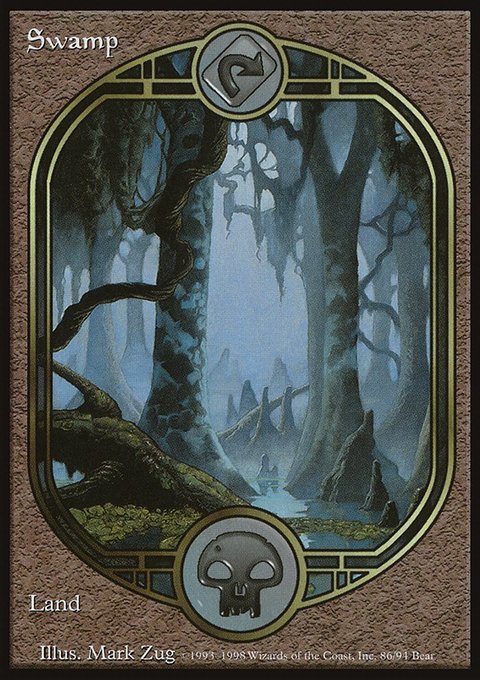 Swamp, Unglued #86, Magic: The Gathering card
