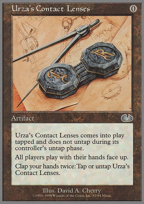 Urza's Contact Lenses, Unglued #82, Magic: The Gathering card