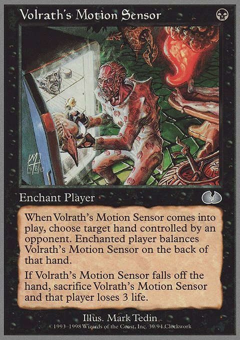 Volrath's Motion Sensor, Unglued #39, Magic: The Gathering card