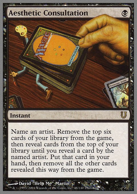 Aesthetic Consultation, Unhinged #48, Magic: The Gathering card