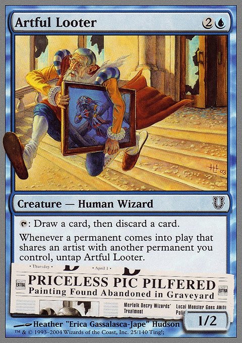 Artful Looter, Unhinged #25, Magic: The Gathering card