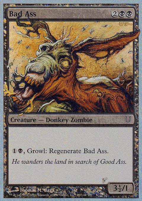 Bad Ass, Unhinged #49★, Magic: The Gathering card