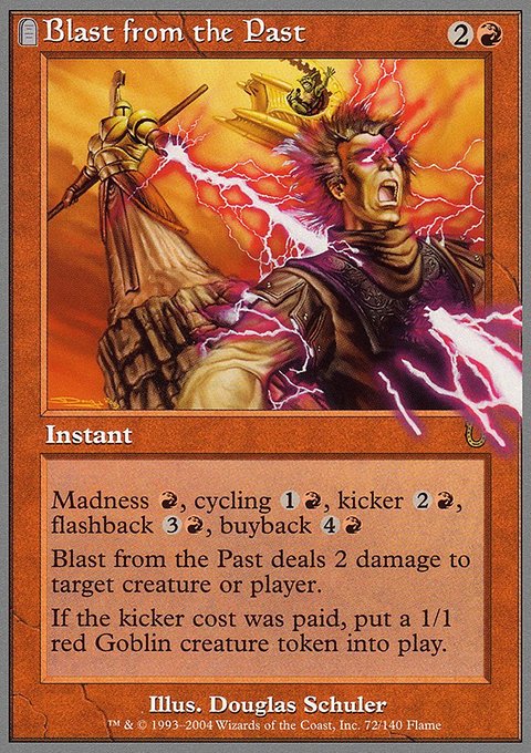 Blast from the Past, Unhinged #72, Magic: The Gathering card