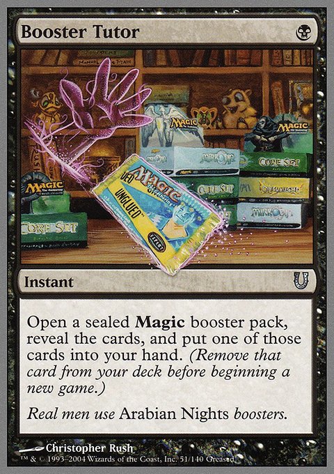 Booster Tutor, Unhinged #51, Magic: The Gathering card