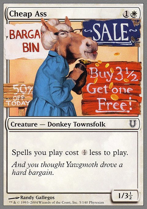 Cheap Ass, Unhinged #5, Magic: The Gathering card