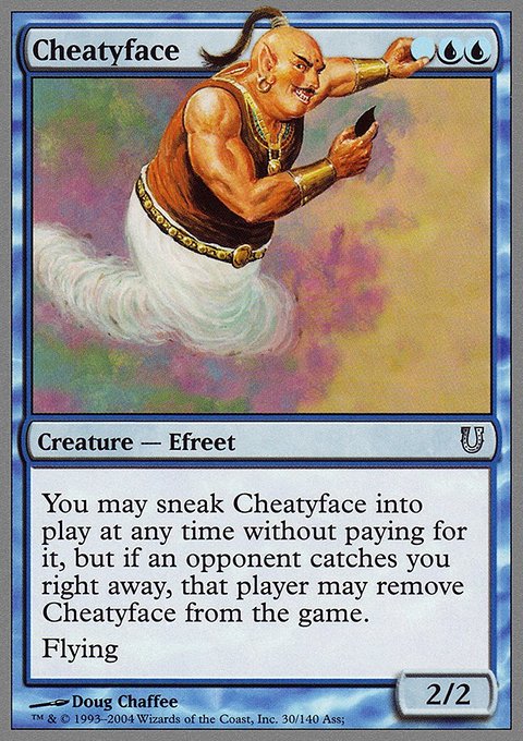Cheatyface, Unhinged #30, Magic: The Gathering card