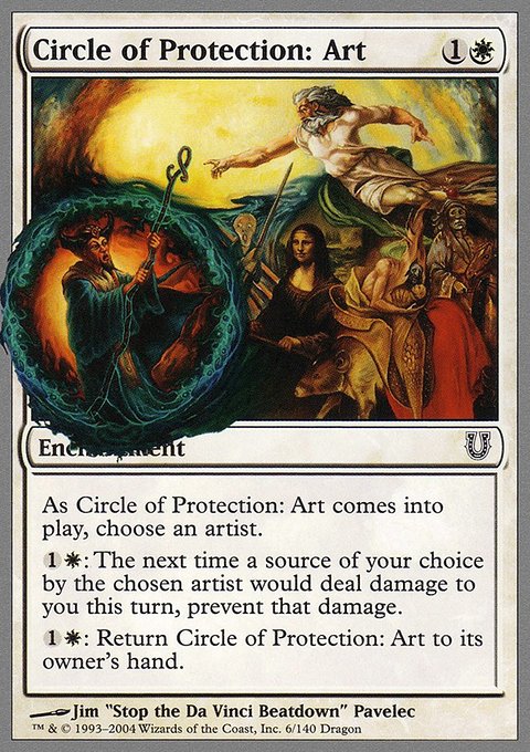 Circle of Protection: Art, Unhinged #6, Magic: The Gathering card