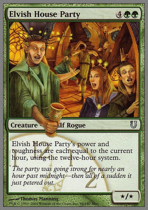 Elvish House Party, Unhinged #94, Magic: The Gathering card