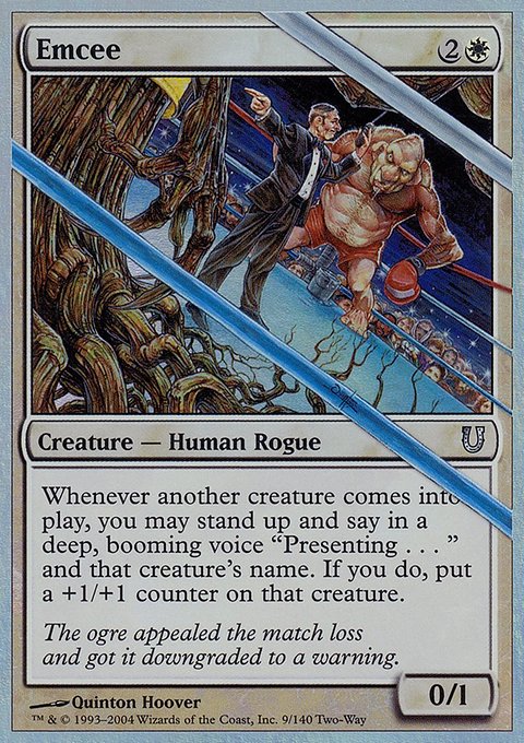 Emcee, Unhinged #9★, Magic: The Gathering card