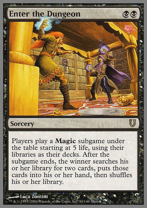 Enter the Dungeon, Unhinged #53, Magic: The Gathering card