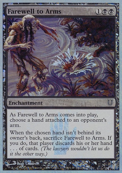 Farewell to Arms, Unhinged #56★, Magic: The Gathering card