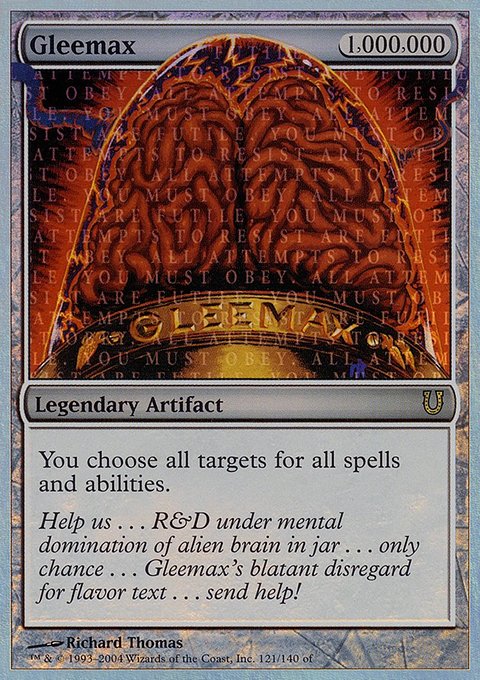Gleemax, Unhinged #121★, Magic: The Gathering card