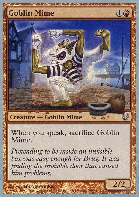 Goblin Mime, Unhinged #78★, Magic: The Gathering card