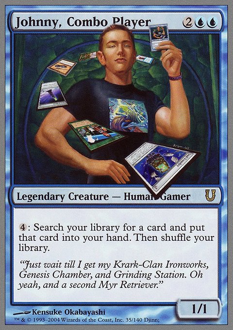 Johnny, Combo Player, Unhinged #35, Magic: The Gathering card