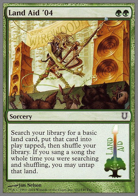 Land Aid '04, Unhinged #102, Magic: The Gathering card