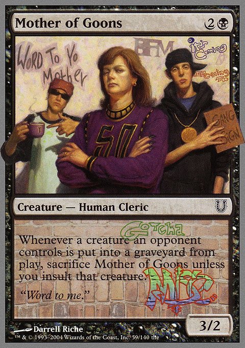 Mother of Goons, Unhinged #59, Magic: The Gathering card