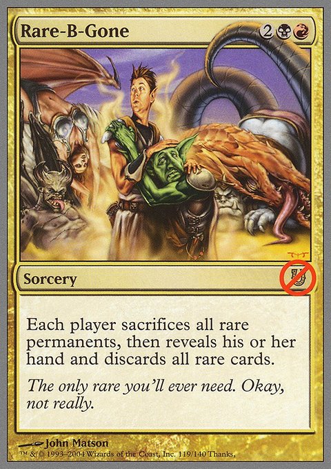 Rare-B-Gone, Unhinged #119, Magic: The Gathering card