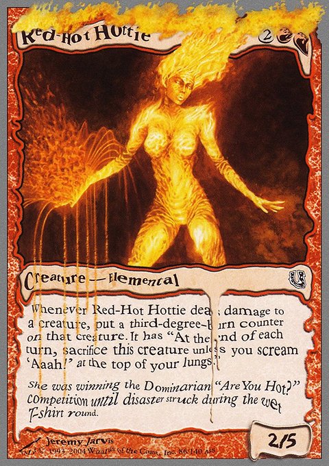 Red-Hot Hottie, Unhinged #86, Magic: The Gathering card