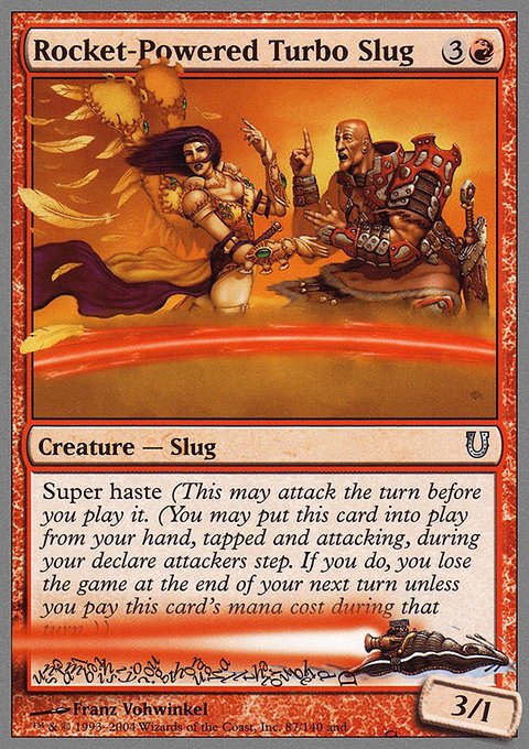 Rocket-Powered Turbo Slug, Unhinged #87, Magic: The Gathering card