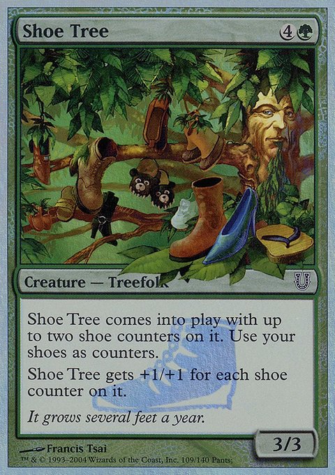Shoe Tree, Unhinged #109★, Magic: The Gathering card