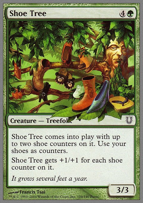 Shoe Tree, Unhinged #109, Magic: The Gathering card