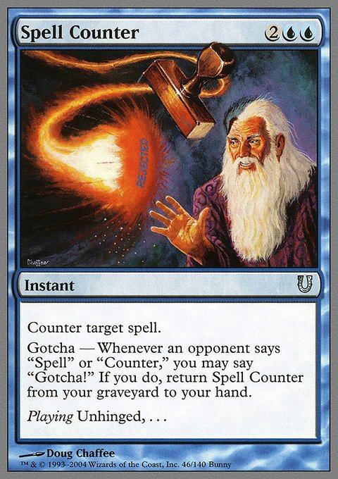 Spell Counter, Unhinged #46, Magic: The Gathering card