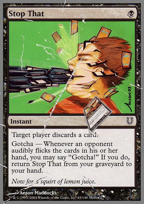 Stop That, Unhinged #63, Magic: The Gathering card