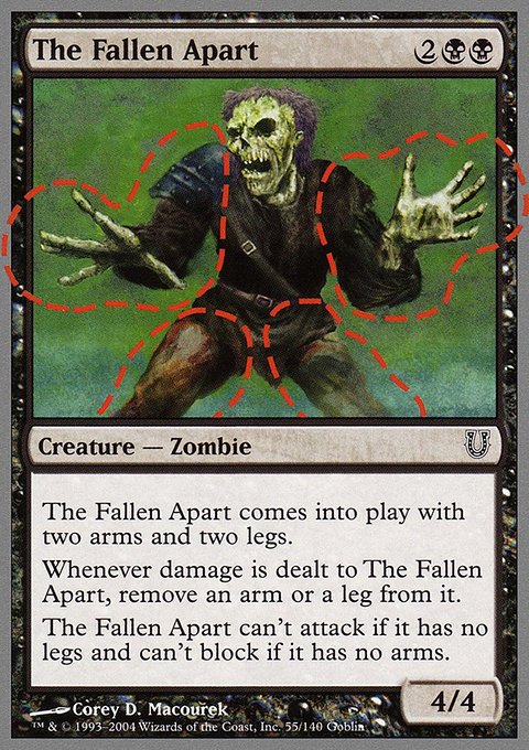 The Fallen Apart, Unhinged #55, Magic: The Gathering card