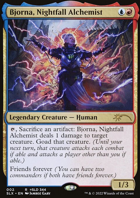 Bjorna, Nightfall Alchemist, Universes Within #2, Magic: The Gathering card