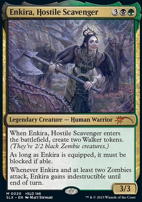 Enkira, Hostile Scavenger, Universes Within #20, Magic: The Gathering card