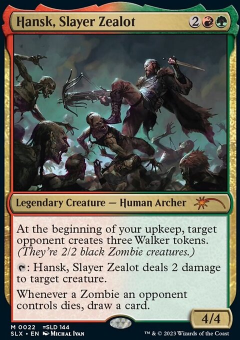 Hansk, Slayer Zealot, Universes Within #22, Magic: The Gathering card