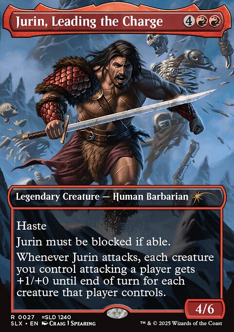 Jurin, Leading the Charge, Universes Within #27, Magic: The Gathering card