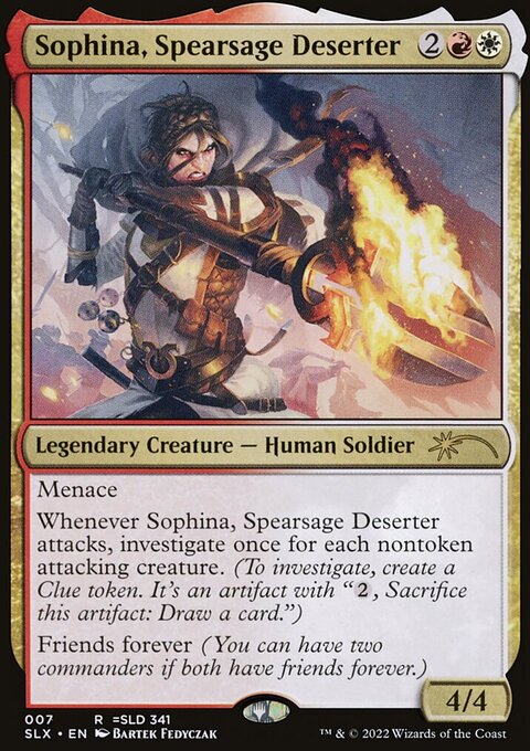 Sophina, Spearsage Deserter, Universes Within #7, Magic: The Gathering card