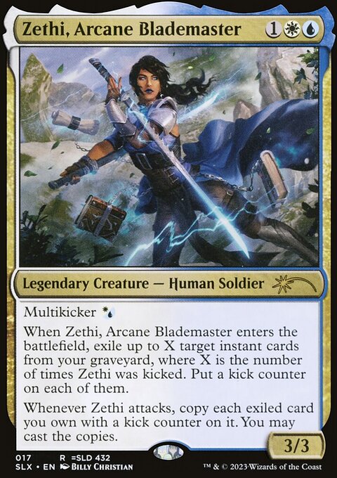 Zethi, Arcane Blademaster, Universes Within #17, Magic: The Gathering card