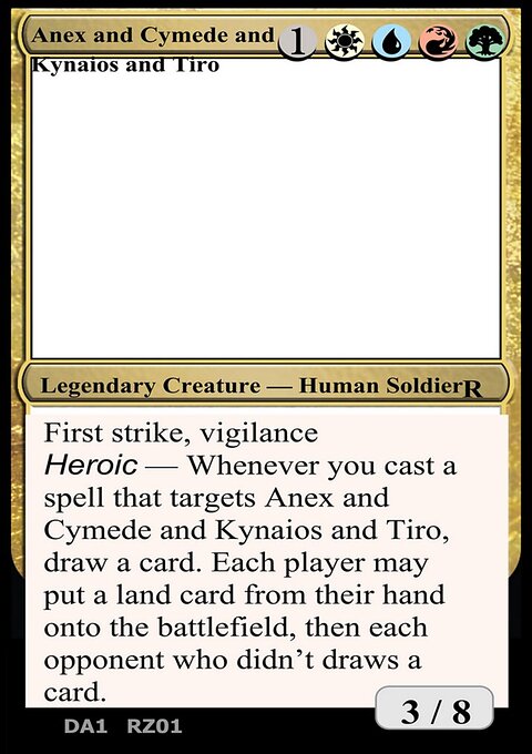 Anax and Cymede & Kynaios and Tiro, Unknown Event #RZ01a, Magic: The Gathering card