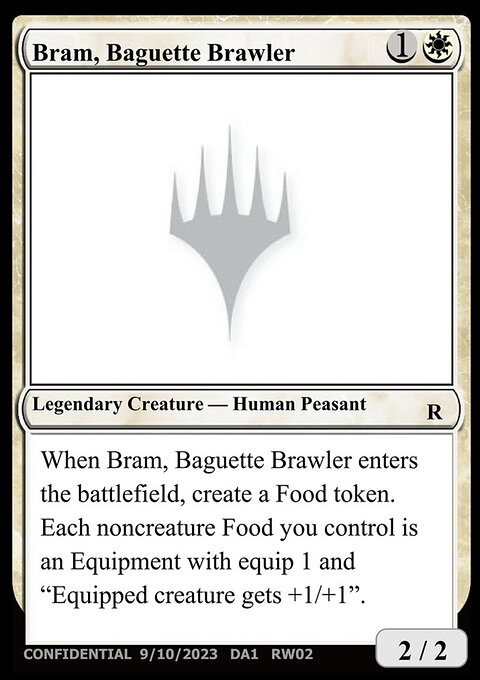Bram, Baguette Brawler, Unknown Event #RW02a, Magic: The Gathering card