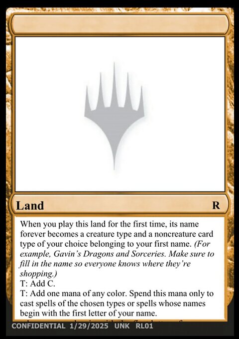 ______, Unknown Event #RL01c, Magic: The Gathering card